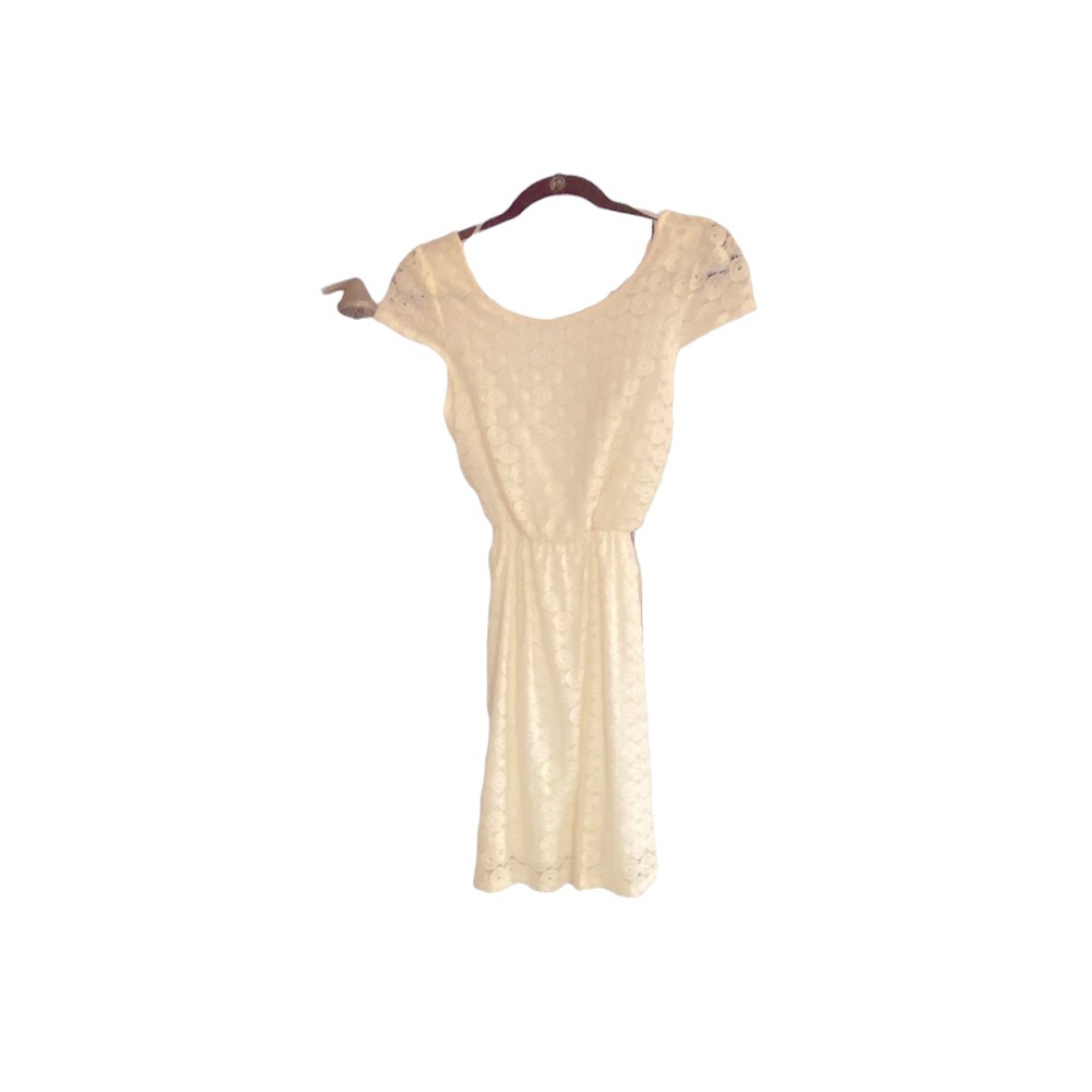 Dress Medium Size Cream Color Lace